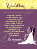 WEDDING FRAMED PLAQUE
