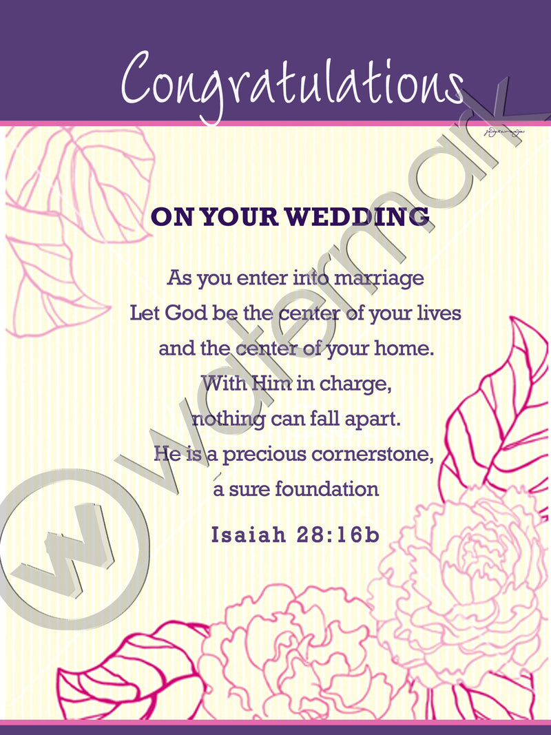WEDDING FRAMED PLAQUE