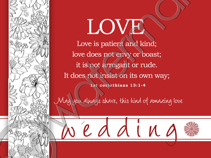 WEDDING FRAMED PLAQUE