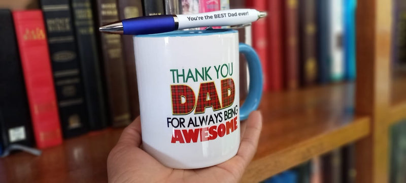 MUGS CERAMIC AND PEN- DAD