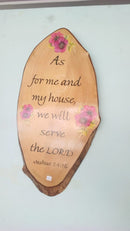 WALL PLAQUE WOODEN - AS FOR ME