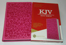 KJV LP PERSONAL SIZE REF PINK FLORAL LEATHERSOFT