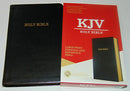 KJV LARGE PRINT, LEATHER, Personal Size REF BIBLE, BLACK